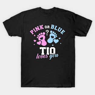 Gender reveal tio uncle T-Shirt